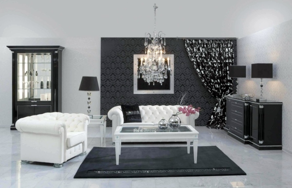 The black wallpaper creates an artistic living environment in your home The black wallpaper creates an artistic living environment in your home