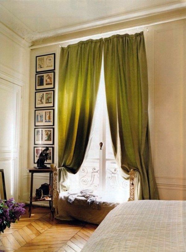 Wohnideen - 30 curtains in green for all seasons
