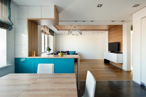 Modern apartment with minimalist interior design in Moscow