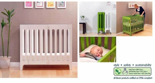 Small baby room design - modern foldable crib