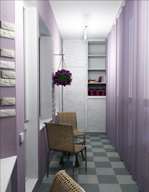 Small balcony design - interesting interior design ideas