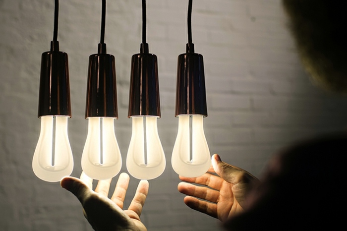 Designer lamps with energy-saving light bulbs from Hulger