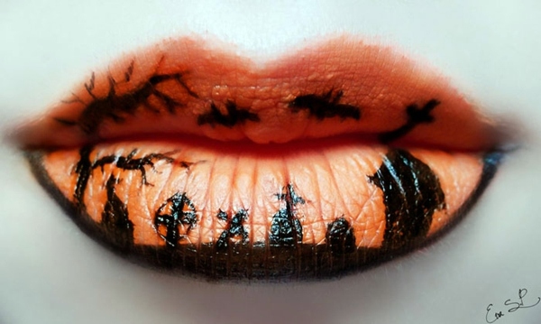 Halloween Makeup by Eva Pernas - Fascinating ideas on how you make up your lips for Halloween