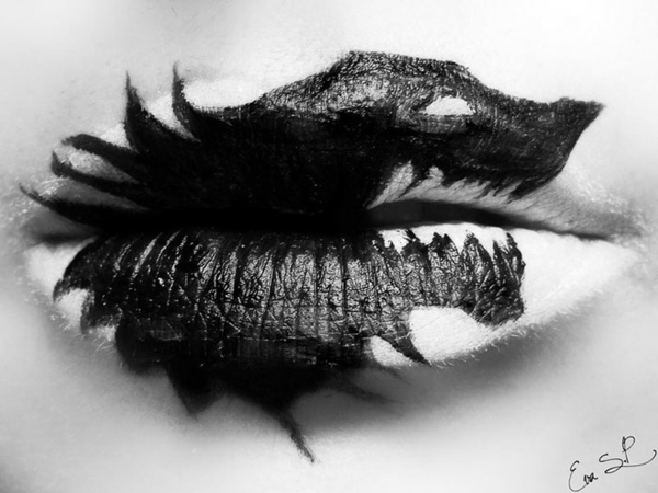 Halloween Makeup by Eva Pernas - Fascinating ideas on how you make up your lips for Halloween