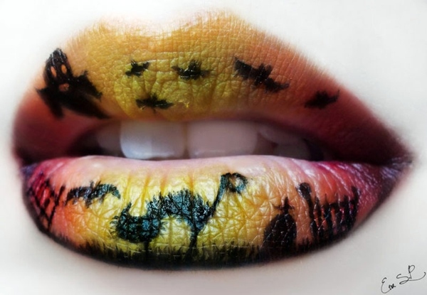 Halloween Makeup by Eva Pernas - Fascinating ideas on how you make up your lips for Halloween