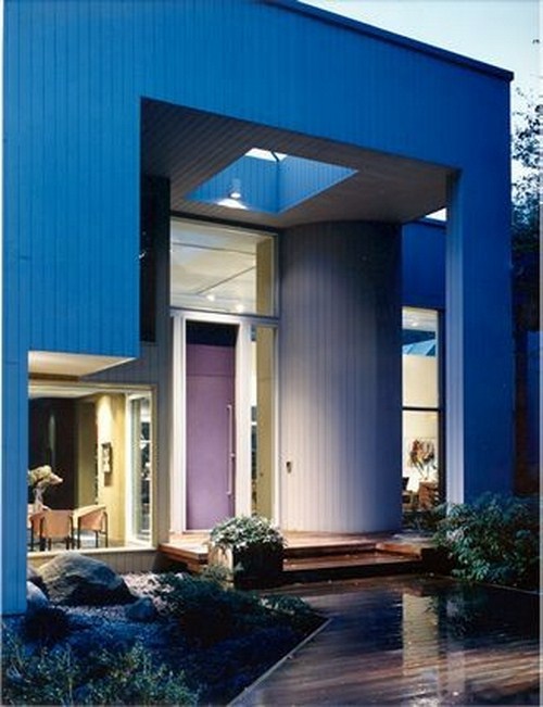 12 exquisite front door designs in purple color