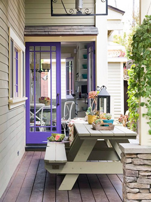 12 exquisite front door designs in purple color