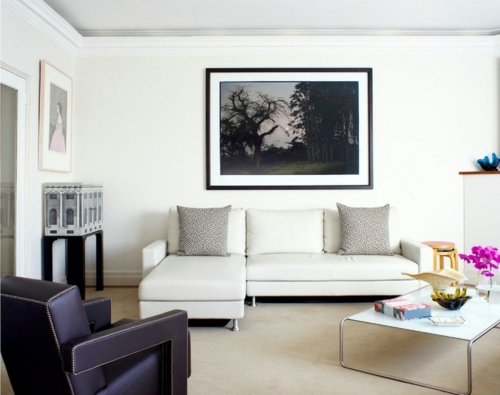 Attached Refined festive living area for parties