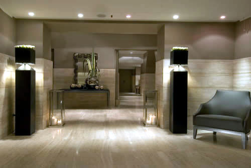 The modern interior design of Hotel St. George Roma