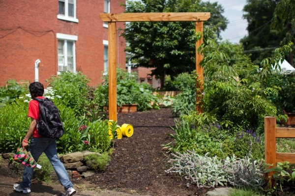 Cool art in the municipal garden in Pittsburgh