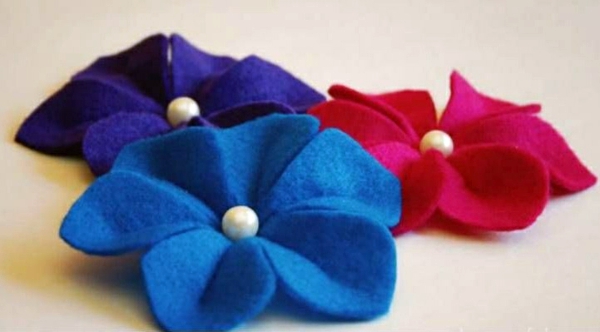 Make itself felt flowers - creative craft ideas Felt