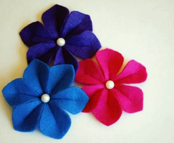 Make itself felt flowers - creative craft ideas Felt
