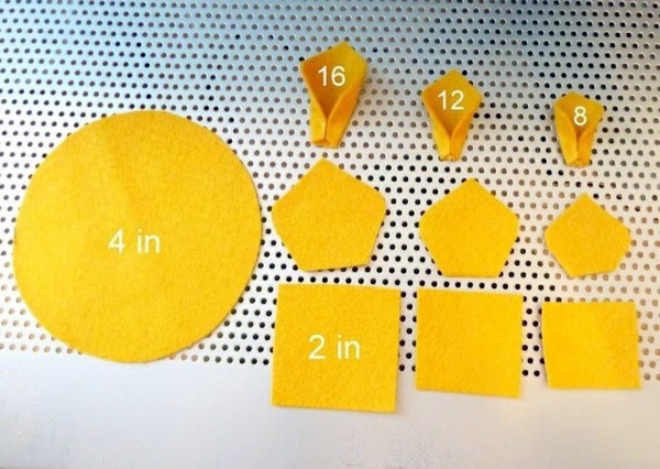 Make itself felt flowers - creative craft ideas Felt