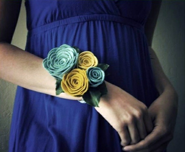 Make itself felt flowers - creative craft ideas Felt