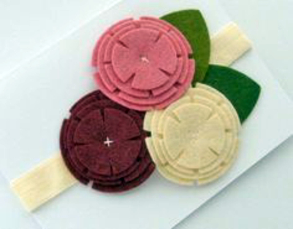 Make itself felt flowers - creative craft ideas Felt