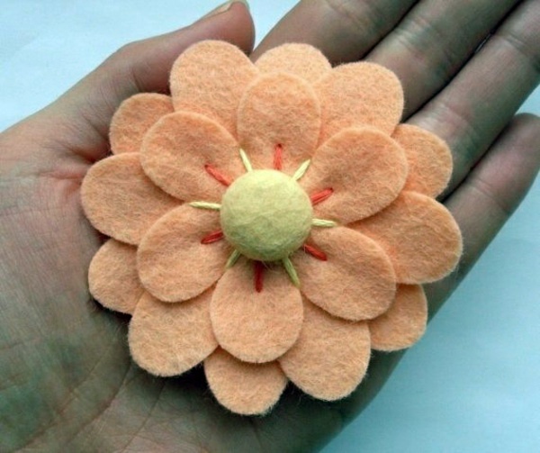 Make itself felt flowers - creative craft ideas Felt