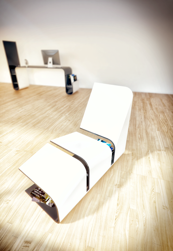 Designer furniture - Four Duo layout tables and chairs
