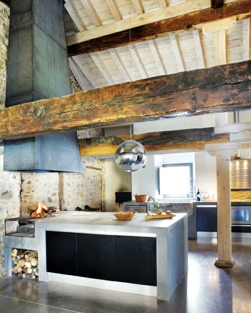 12 practical ideas for kitchens Design with built-in barbecue