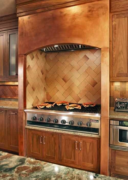 12 practical ideas for kitchens Design with built-in barbecue
