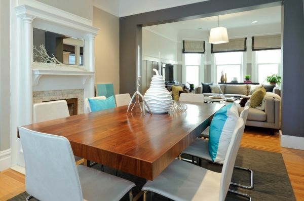 Unique dining room with new chairs Unique dining room with new chairs