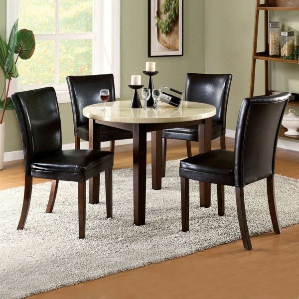 Unique dining room with new chairs