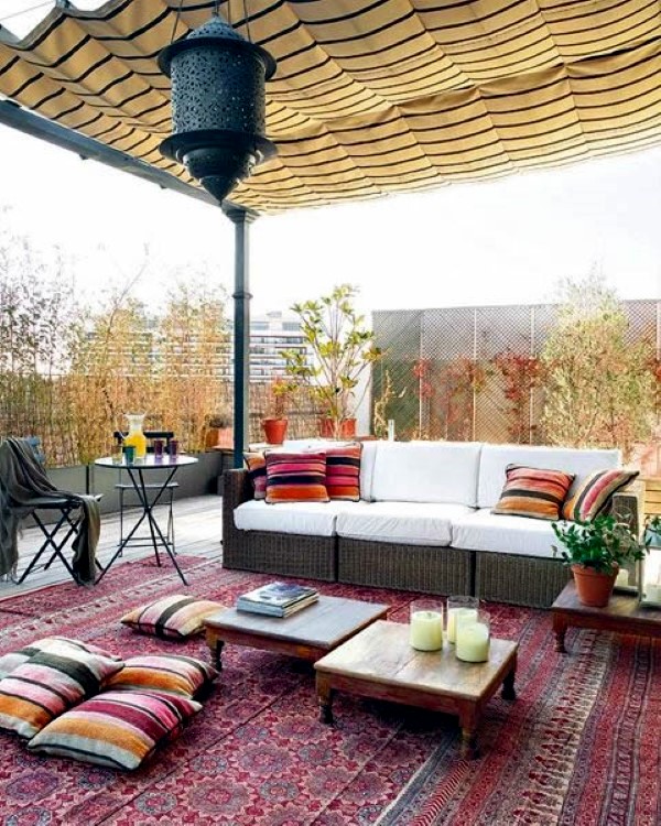 Adorable Boho Chic terrace designs