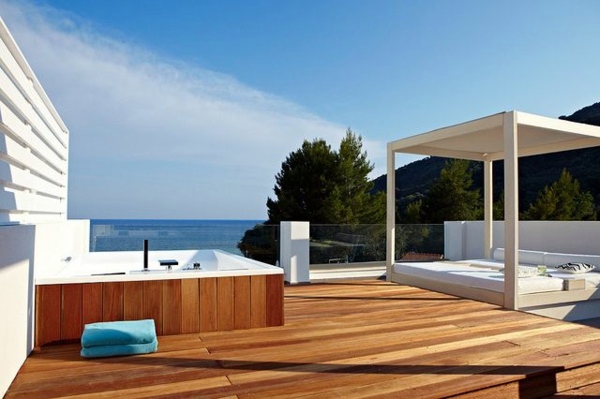 Lounge Gartenmöbel - Terrace design examples - you draw inspiration and design a wellness oasis on your patio