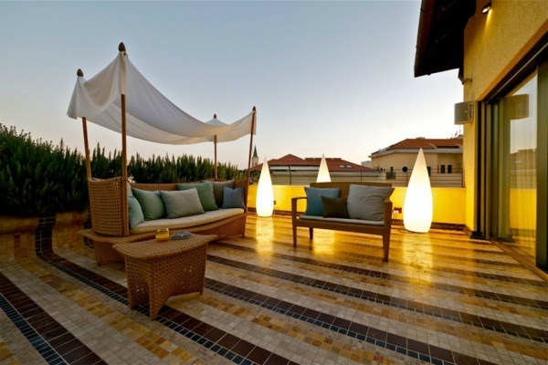 Terrace design examples - you draw inspiration and design a wellness oasis on your patio