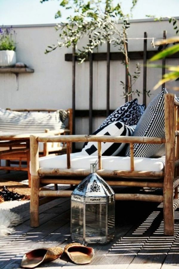 Terrace design examples - you draw inspiration and design a wellness oasis on your patio