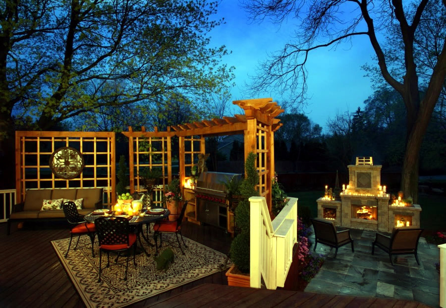 Outdoor living space photos