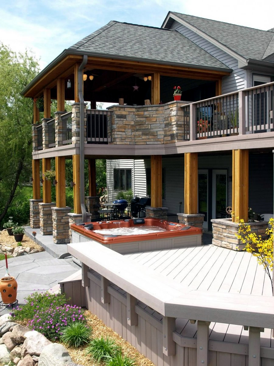 Outdoor living space photos