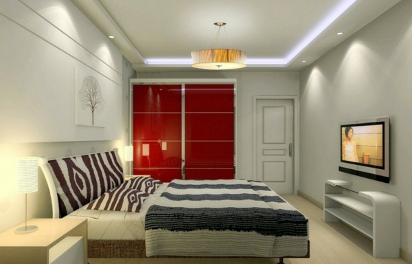 Minimalist Red Bedroom - Vibrant red color
