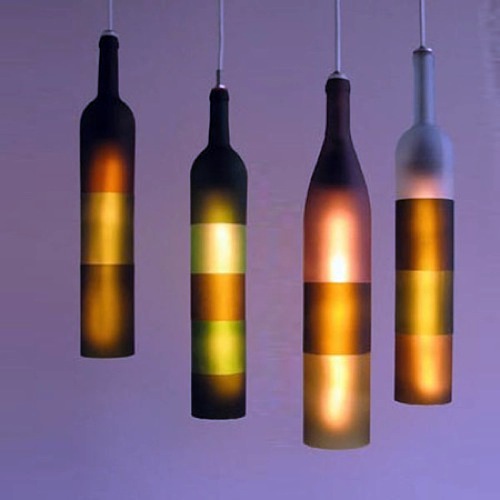Made 10 Pendant Lamp made from recycled objects Made 10 Pendant Lamp made from recycled objects
