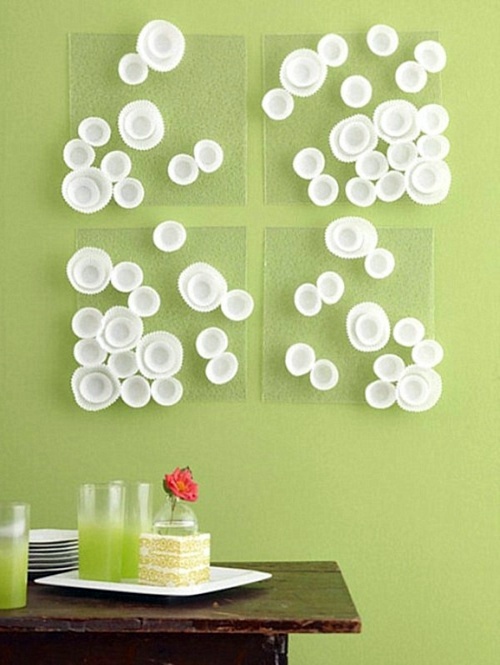 DIY wall art - make innovative wall decoration itself