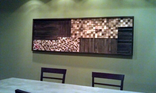 DIY wall art - make innovative wall decoration itself