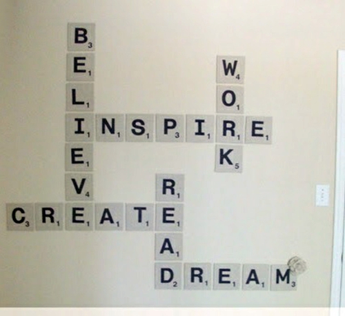 DIY wall art - make innovative wall decoration itself