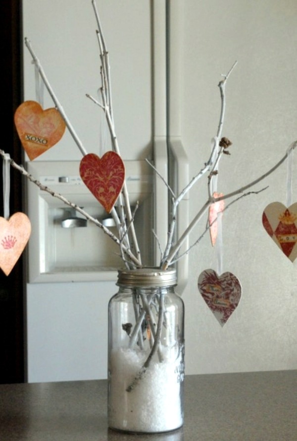 Five handmade festive tree for Valentine's Day