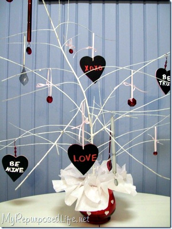 Five handmade festive tree for Valentine's Day Five handmade festive tree for Valentine's Day