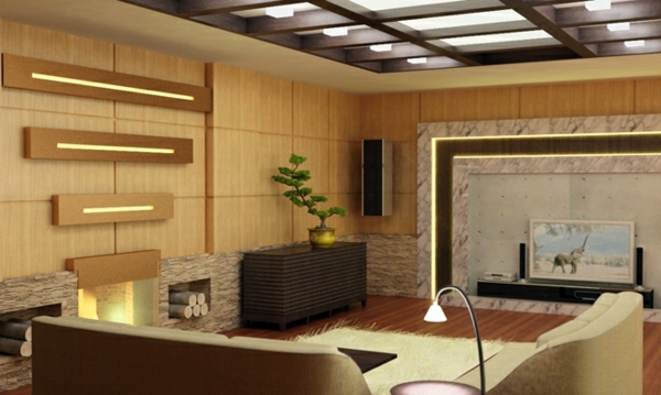 Ceiling design in living room - amazing, suspended ceilings Ceiling design in living room - amazing, suspended ceilings