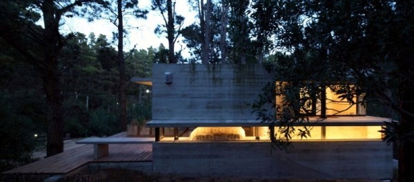 A Modern House Made of glass and wood on the coast | Interior Design
