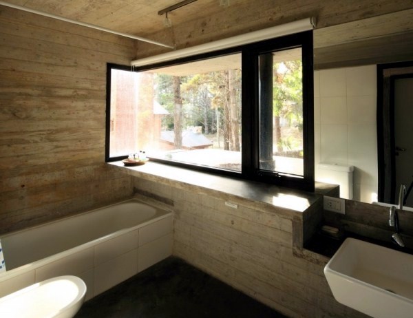 A Modern House Made of glass and wood on the coast A Modern House Made of glass and wood on the coast