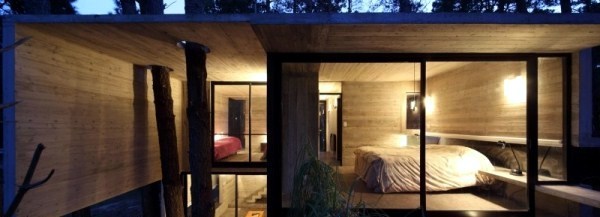A Modern House Made of glass and wood on the coast A Modern House Made of glass and wood on the coast