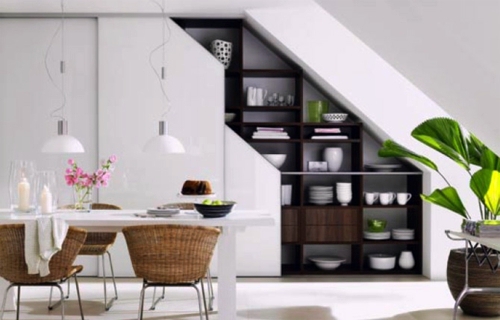 Free space in the stairwell - creative practical ideas