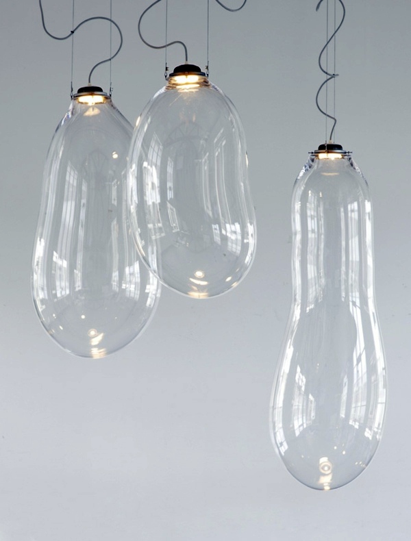 Hanging lamps in bubble form of Alex de Witte for Dark
