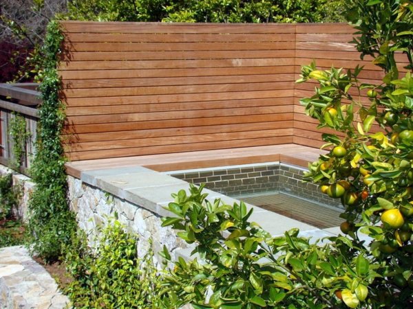 Enjoy relaxing bath in the garden Enjoy relaxing bath in the garden