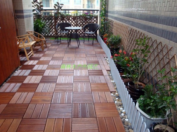 Terrace And Balcony Wood Tiles Ideas And Other Floor Coverings