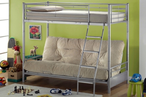 Beautiful metal bunk bed in the nursery of Letti Cosatto