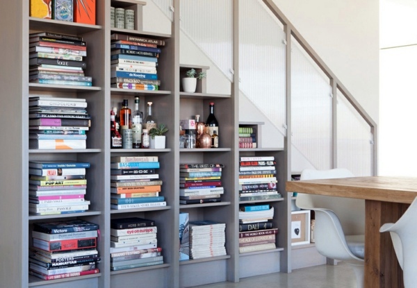Bookshelves wood - inspiring ideas for a great home library Bookshelves wood - inspiring ideas for a great home library