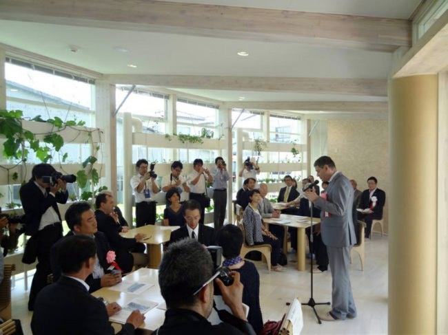 Modern architecture for charitable purposes in Fukushima