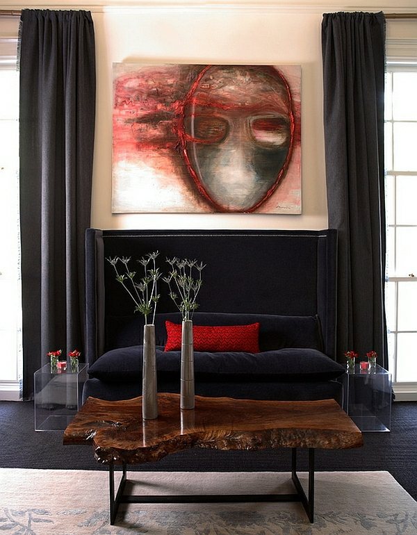 Gorgeous interior design ideas in Red-Black-White